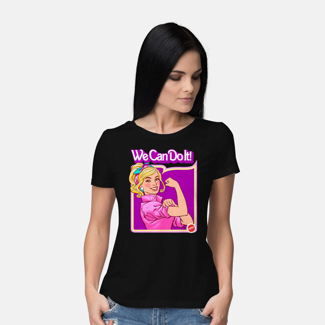 Barbie Can Do It-Womens-Basic-Tee-hugohugo