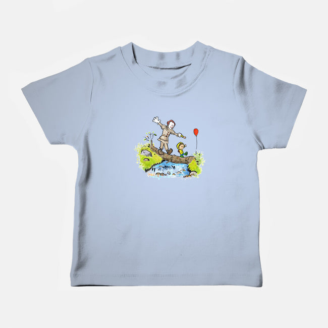 Pennywise And Georgie-Baby-Basic-Tee-matthew benkner