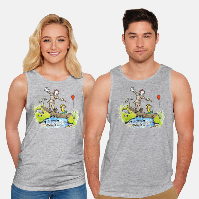 Pennywise And Georgie-Unisex-Basic-Tank-matthew benkner