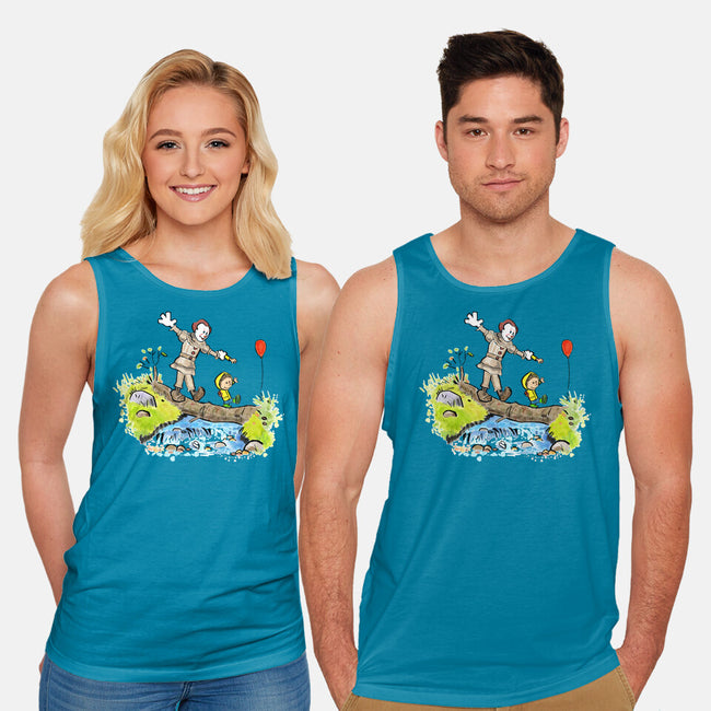 Pennywise And Georgie-Unisex-Basic-Tank-matthew benkner