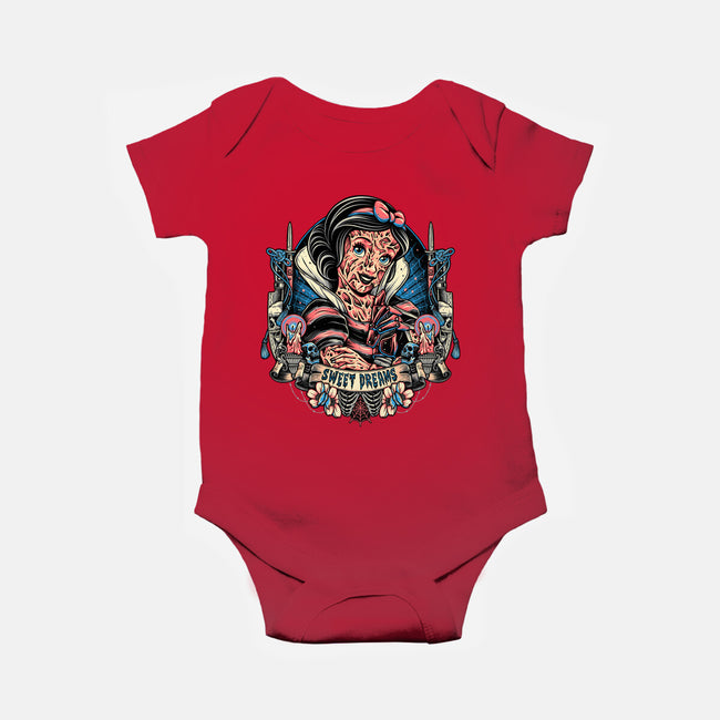 Sweetest Dreams-Baby-Basic-Onesie-momma_gorilla