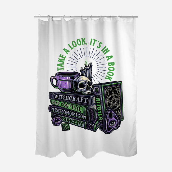 Dark Books-None-Polyester-Shower Curtain-momma_gorilla