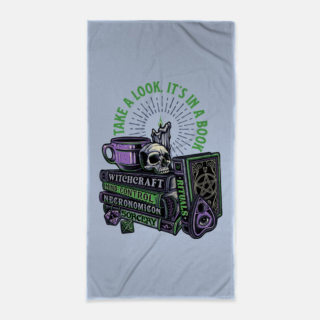 Dark Books-None-Beach-Towel-momma_gorilla