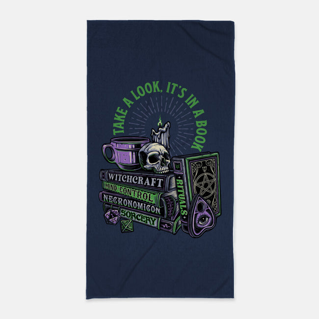 Dark Books-None-Beach-Towel-momma_gorilla