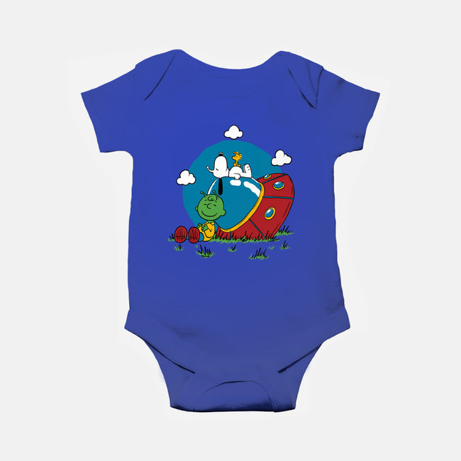 Beagle Dog Extraterrestrial-Baby-Basic-Onesie-Studio Mootant