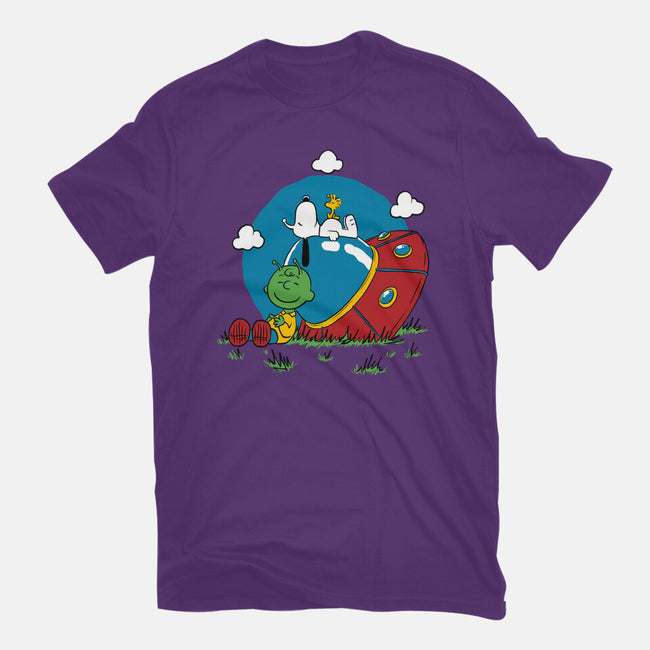 Beagle Dog Extraterrestrial-Mens-Basic-Tee-Studio Mootant