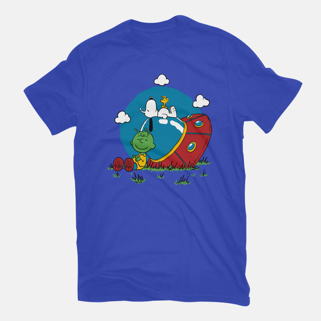 Beagle Dog Extraterrestrial-Mens-Basic-Tee-Studio Mootant