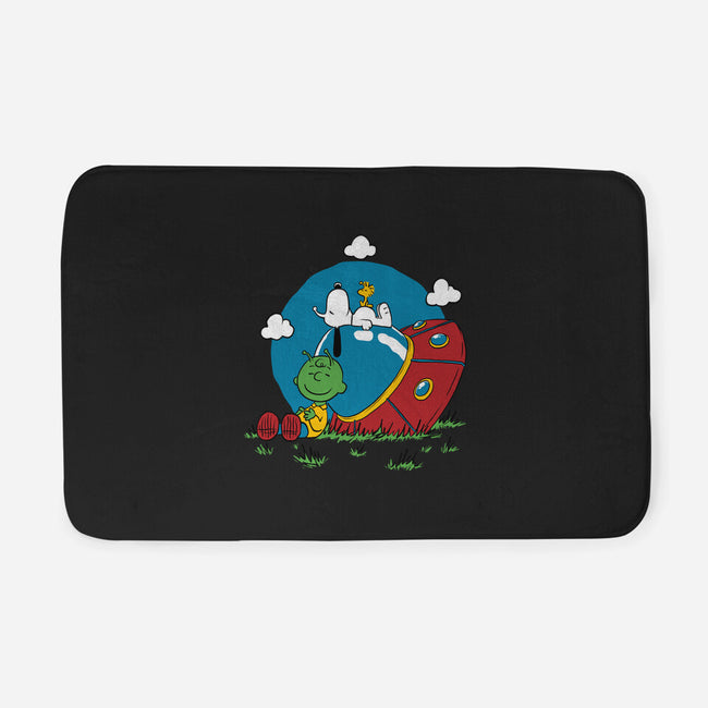 Beagle Dog Extraterrestrial-None-Memory Foam-Bath Mat-Studio Mootant