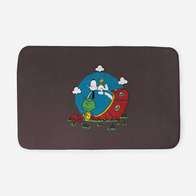 Beagle Dog Extraterrestrial-None-Memory Foam-Bath Mat-Studio Mootant