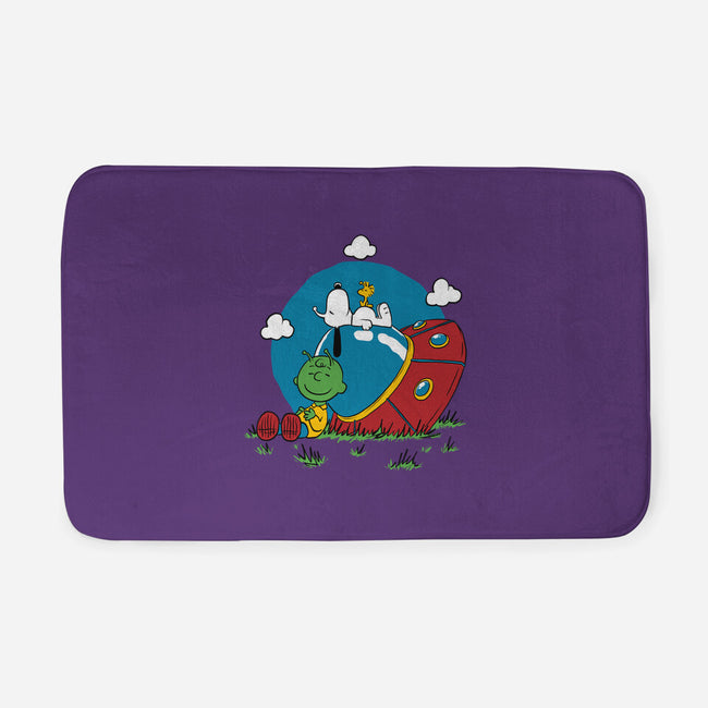 Beagle Dog Extraterrestrial-None-Memory Foam-Bath Mat-Studio Mootant