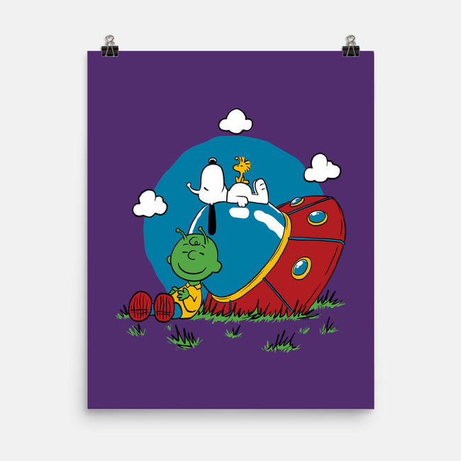 Beagle Dog Extraterrestrial-None-Matte-Poster-Studio Mootant