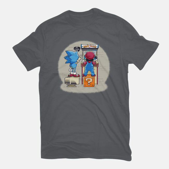 Sonic And Mario-Womens-Basic-Tee-Thiagor6