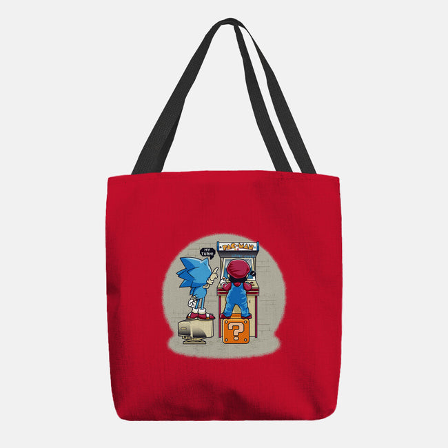 Sonic And Mario-None-Basic Tote-Bag-Thiagor6