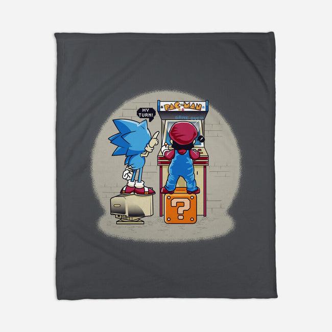 Sonic And Mario-None-Fleece-Blanket-Thiagor6