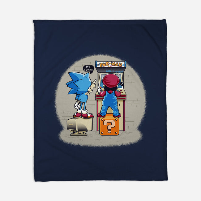 Sonic And Mario-None-Fleece-Blanket-Thiagor6