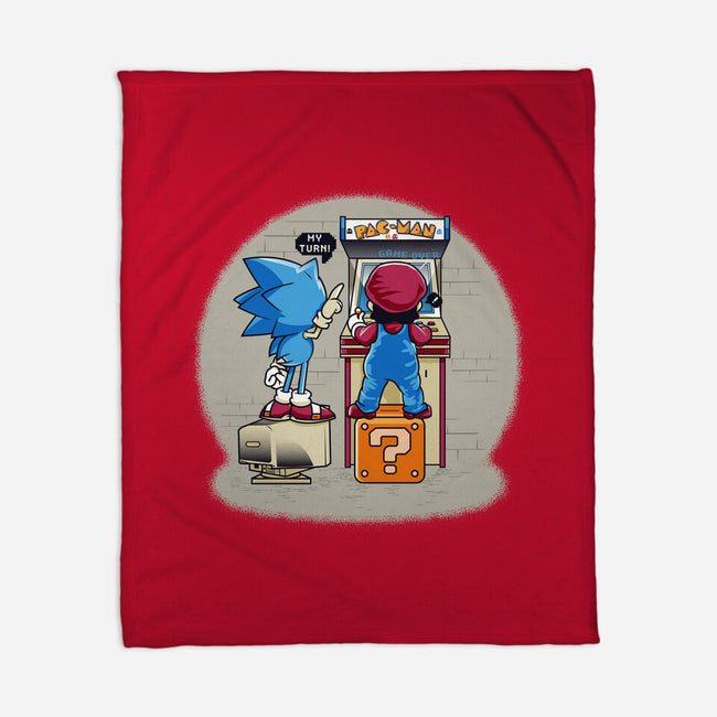 Sonic And Mario-None-Fleece-Blanket-Thiagor6