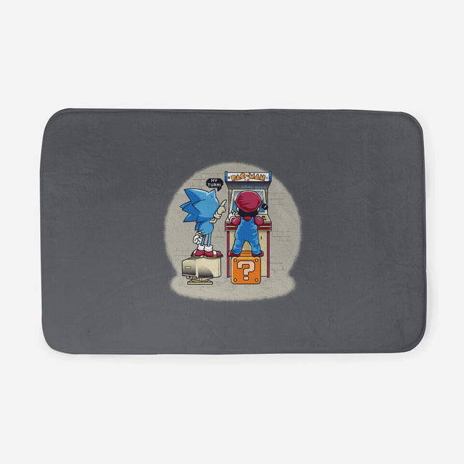 Sonic And Mario-None-Memory Foam-Bath Mat-Thiagor6