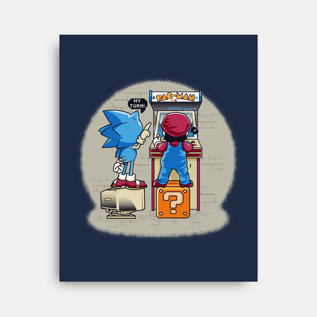 Sonic And Mario-None-Stretched-Canvas-Thiagor6