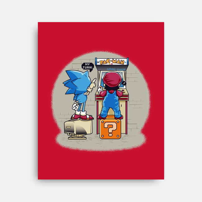 Sonic And Mario-None-Stretched-Canvas-Thiagor6