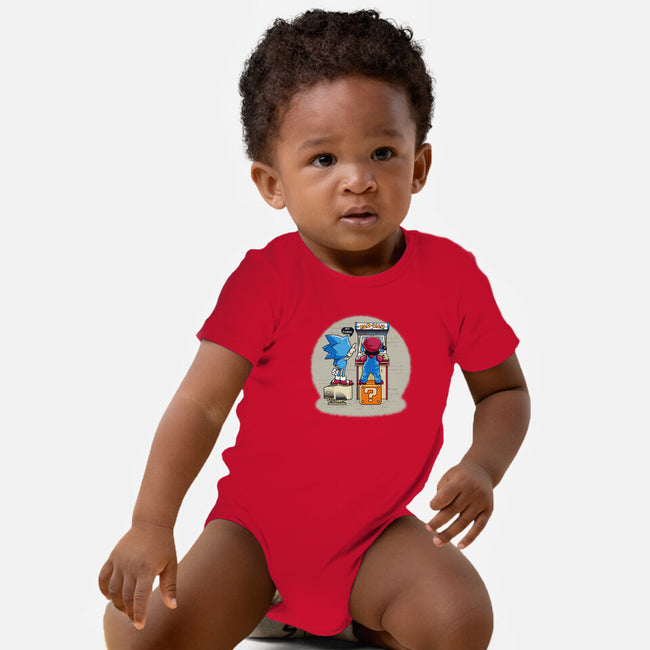 Sonic And Mario-Baby-Basic-Onesie-Thiagor6