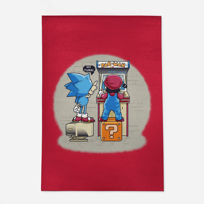 Sonic And Mario-None-Indoor-Rug-Thiagor6