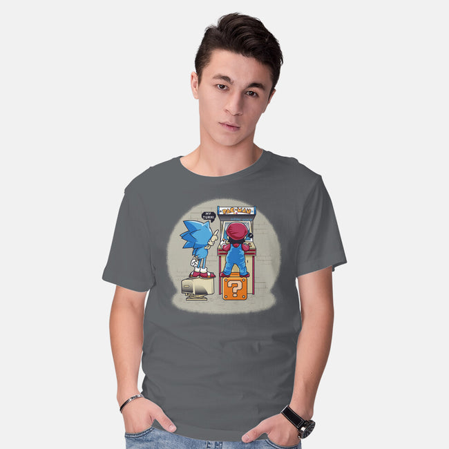 Sonic And Mario-Mens-Basic-Tee-Thiagor6