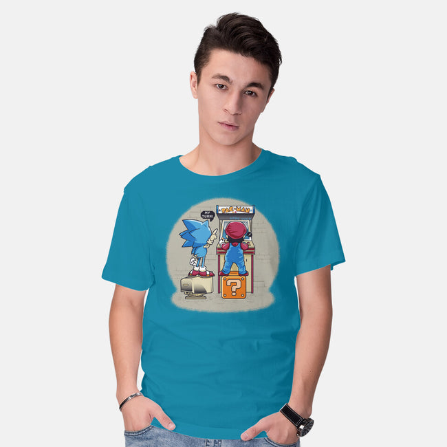 Sonic And Mario-Mens-Basic-Tee-Thiagor6