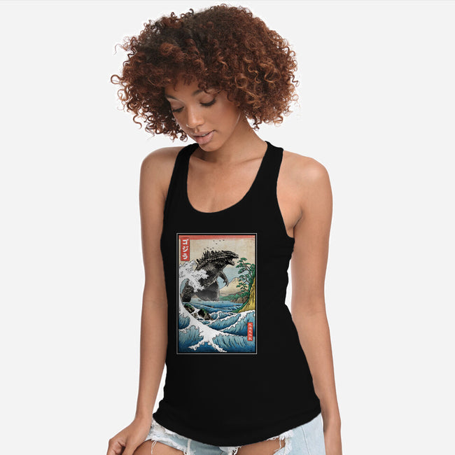 The King At Satta-Womens-Racerback-Tank-DrMonekers