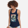 The King At Satta-Womens-Racerback-Tank-DrMonekers