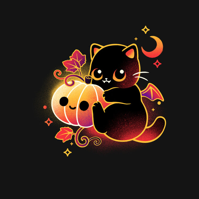 Demon Cat Halloween-None-Glossy-Sticker-NemiMakeit