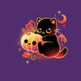 Demon Cat Halloween-None-Beach-Towel-NemiMakeit