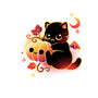 Demon Cat Halloween-None-Beach-Towel-NemiMakeit