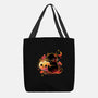 Demon Cat Halloween-None-Basic Tote-Bag-NemiMakeit