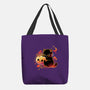 Demon Cat Halloween-None-Basic Tote-Bag-NemiMakeit