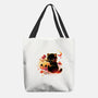 Demon Cat Halloween-None-Basic Tote-Bag-NemiMakeit