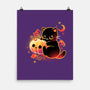 Demon Cat Halloween-None-Matte-Poster-NemiMakeit