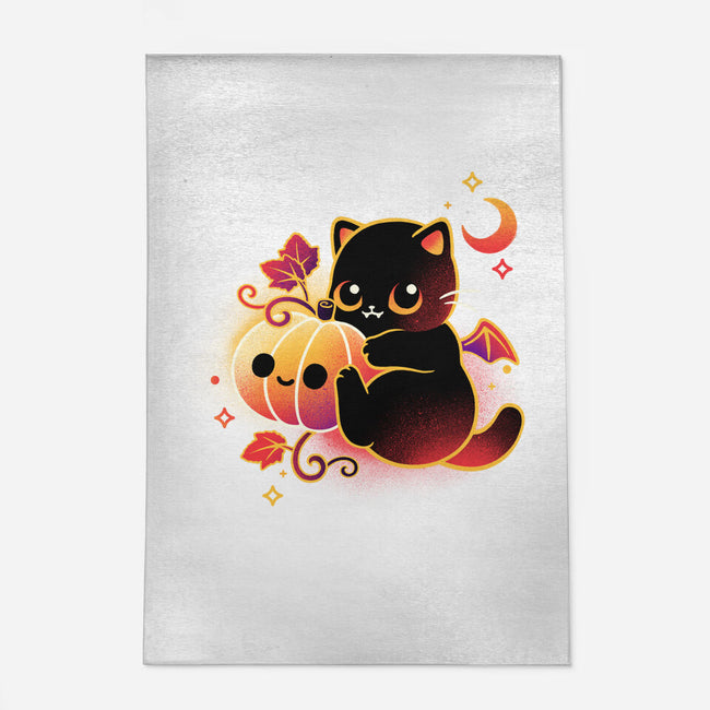 Demon Cat Halloween-None-Indoor-Rug-NemiMakeit