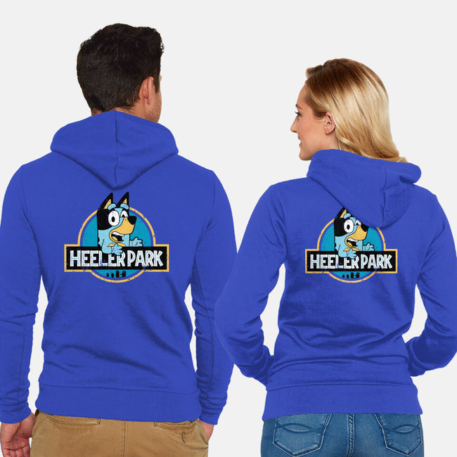 Heeler Park-Unisex-Zip-Up-Sweatshirt-retrodivision