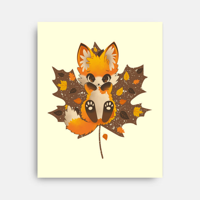 Autumn Kitsune-None-Stretched-Canvas-retrodivision