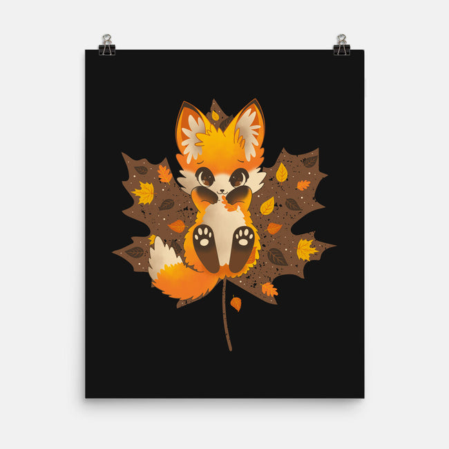 Autumn Kitsune-None-Matte-Poster-retrodivision