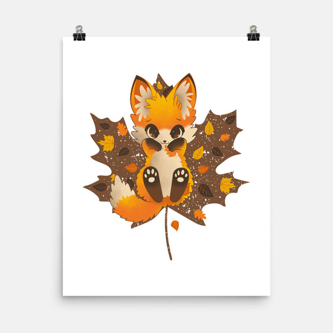 Autumn Kitsune-None-Matte-Poster-retrodivision