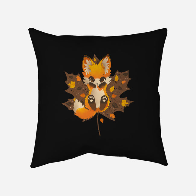 Autumn Kitsune-None-Removable Cover-Throw Pillow-retrodivision