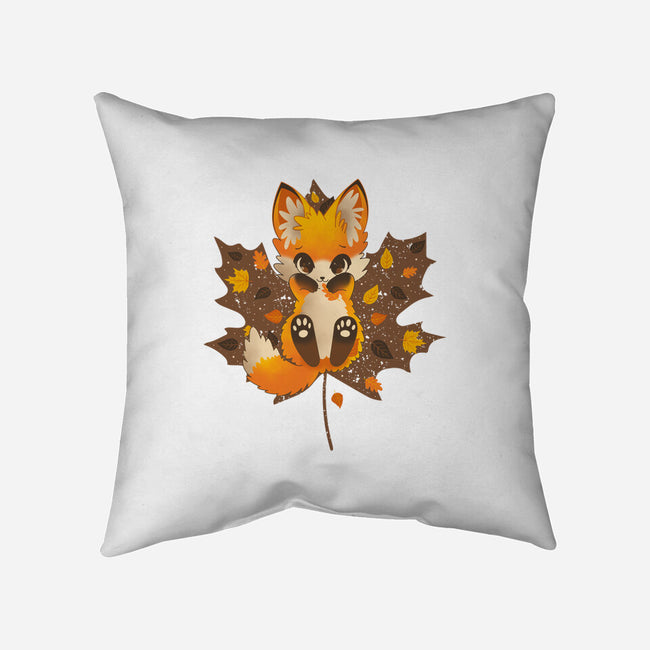 Autumn Kitsune-None-Removable Cover-Throw Pillow-retrodivision