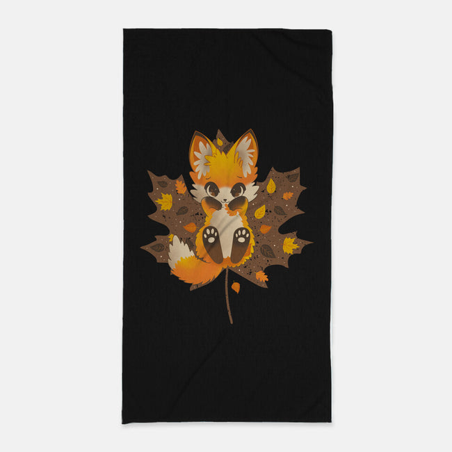 Autumn Kitsune-None-Beach-Towel-retrodivision