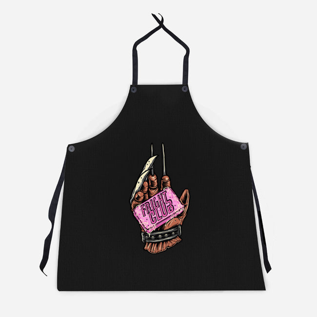 Fright Club-Unisex-Kitchen-Apron-momma_gorilla