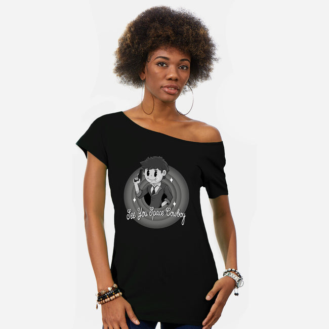 That's All Space Cowboy-Womens-Off Shoulder-Tee-Tri haryadi