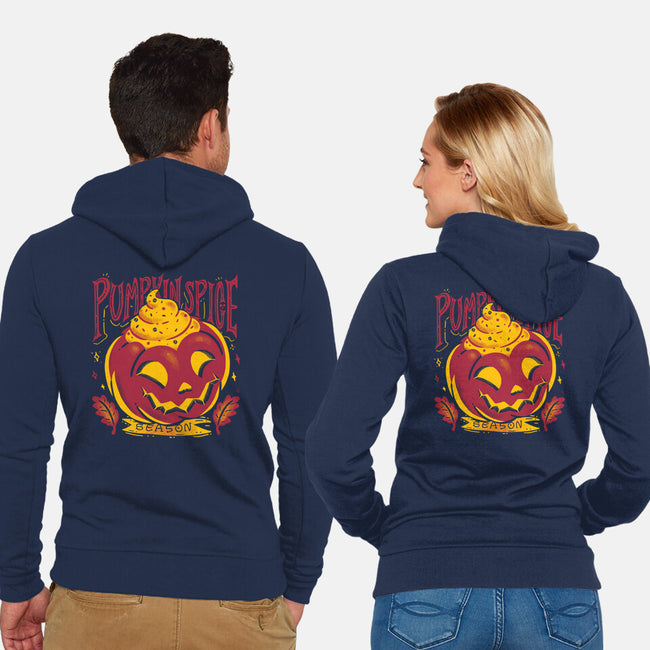 Pumpkin Flavor-Unisex-Zip-Up-Sweatshirt-estudiofitas