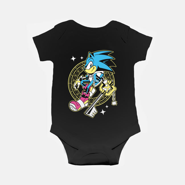 Blue Heart-Baby-Basic-Onesie-GoblinTengu