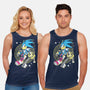 Blue Heart-Unisex-Basic-Tank-GoblinTengu