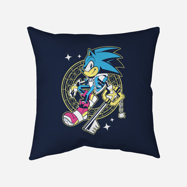 Blue Heart-None-Removable Cover-Throw Pillow-GoblinTengu